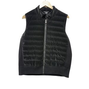 Athleta‎ Womens Black Hanover Hybrid Full Zip Puffer Vest Size 1X Ski Casual